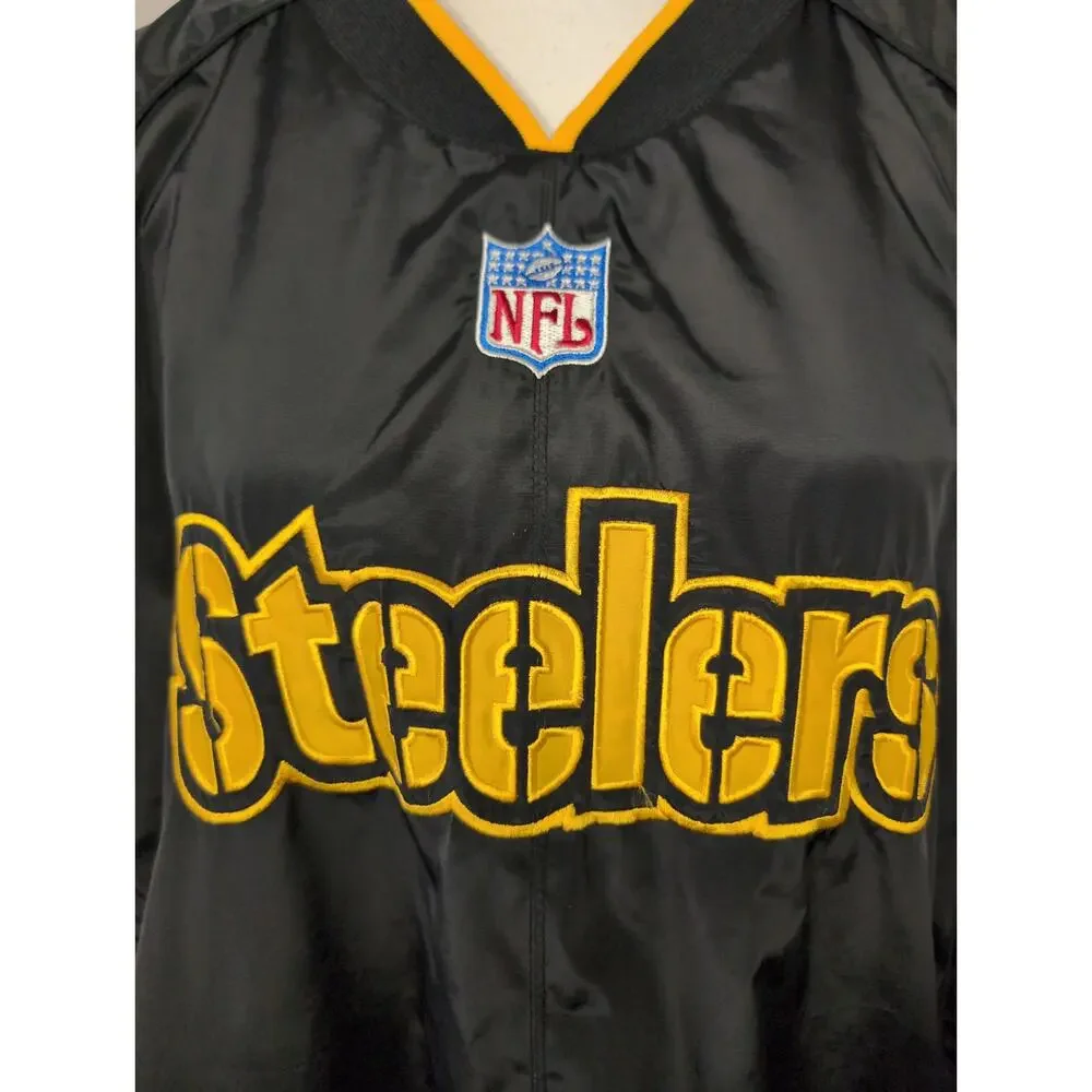 Reebok Steelers NFL Sideline Pullover Windbreaker Fan Gear XXL